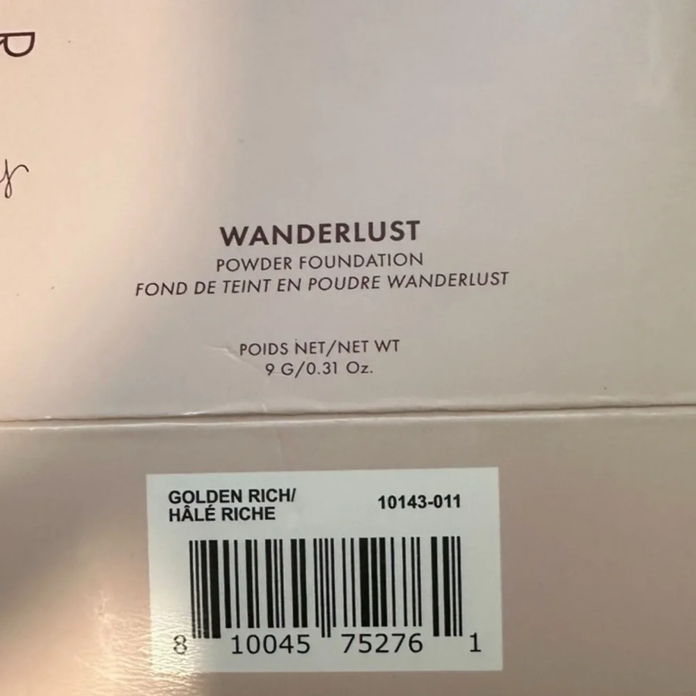 Wander Beauty Wanderlust Powder Foundation Golden Rich NIB